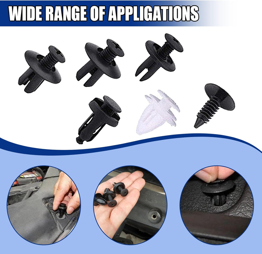 CLIPS RÁPIDOS PARA AUTOS PACK DE 100 PIEZAS