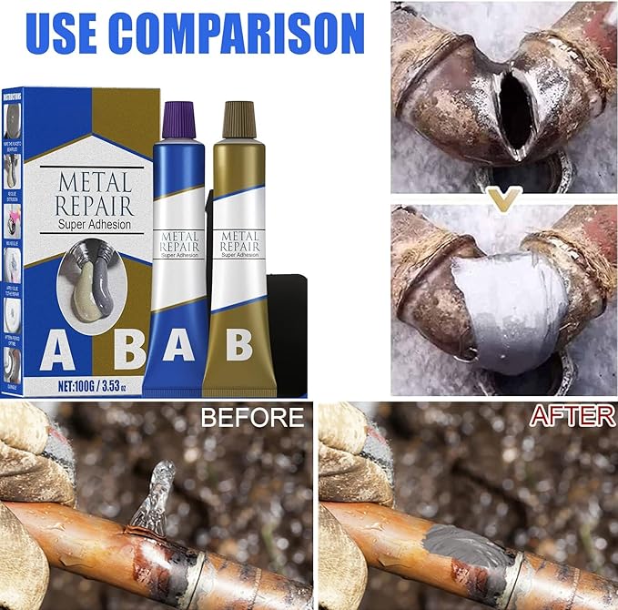 Liquido reparador de metal 2x1